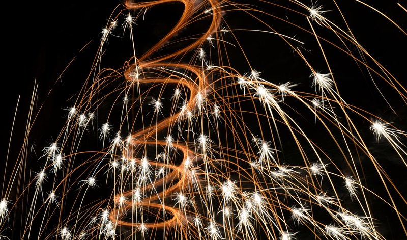 a celebration light painting made with fireworks in clarkson valley, sparkler painting 4k