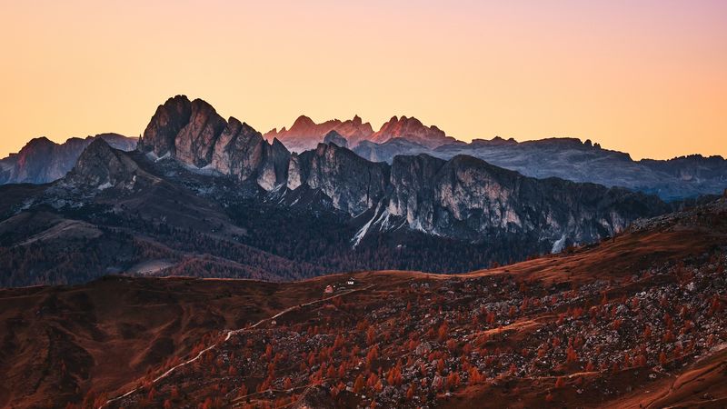 giau pass, italy, alps, 4k