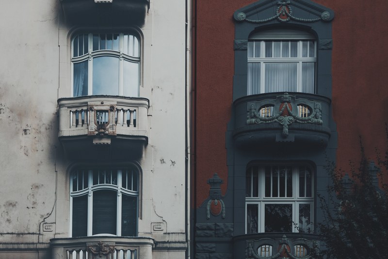 architecture balcony facade and home exterior 4k