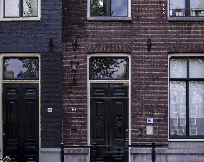 house facade home exterior and door 4k