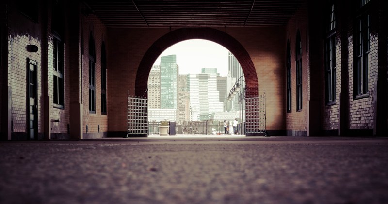 liberty state park archway 4k