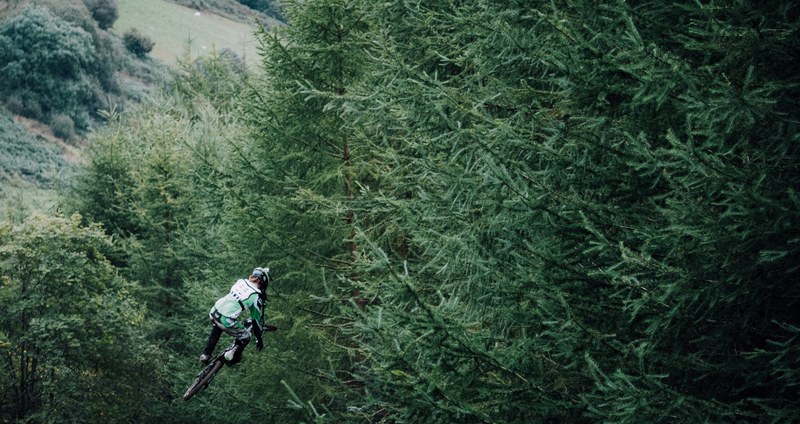 bike forest sport and mountain bike 4k