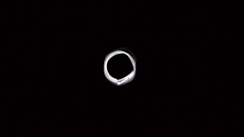 circle, backlight, black background, 4k