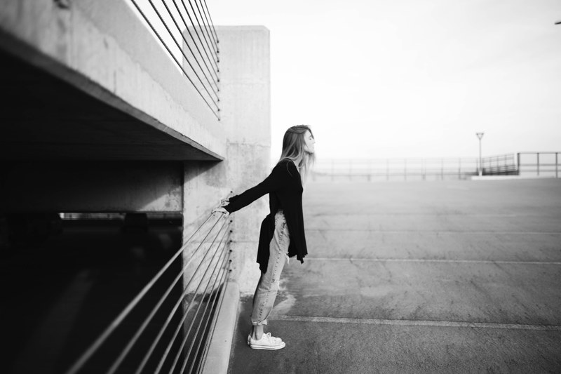 railing converse parking garage and parking 4k