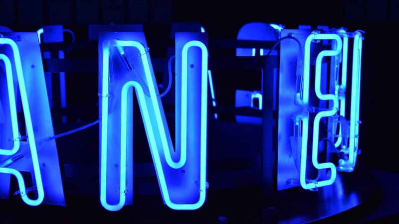 letter, neon, backlight, 4k