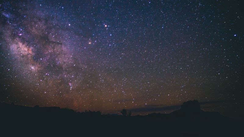 starry sky, universe, galaxy, 4k