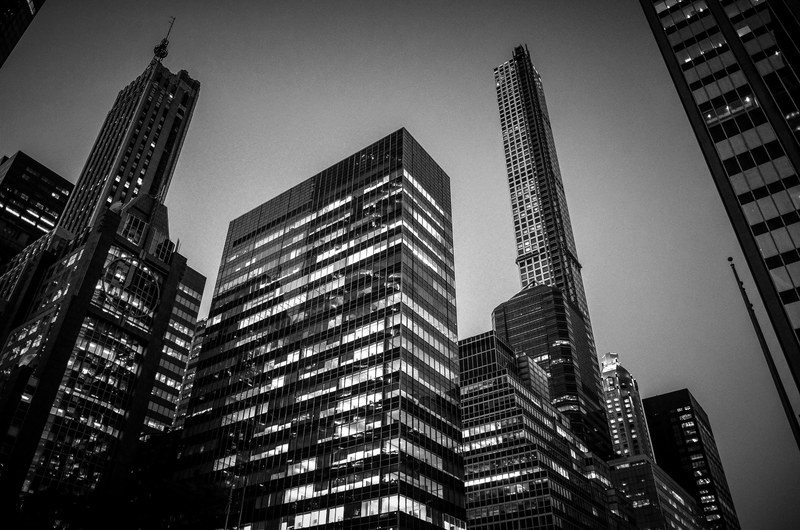 highrise urban city and black amp white 4k