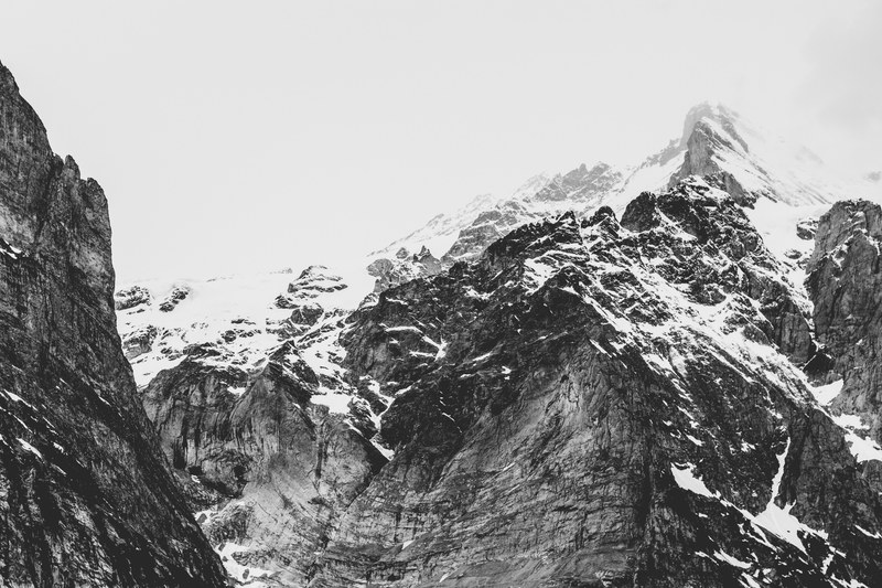 mountain cold snow and snowcap 4k