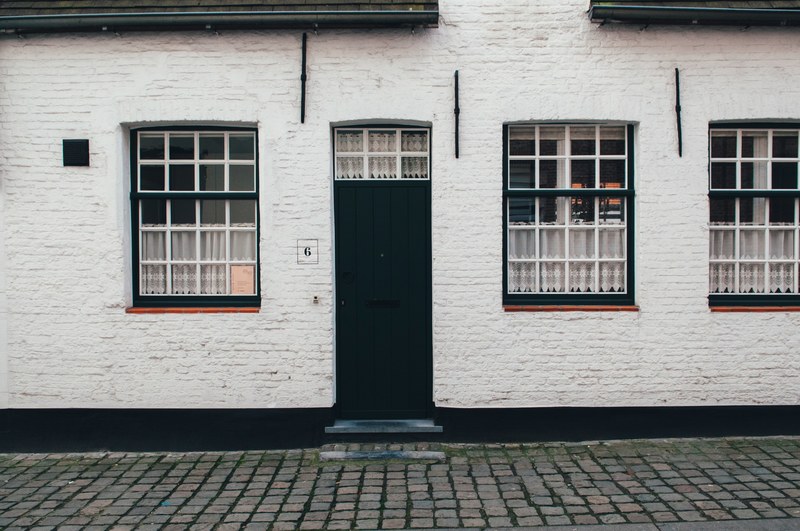 building window door and house 4k