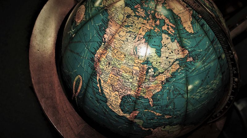 globe, antiques, map, 4k