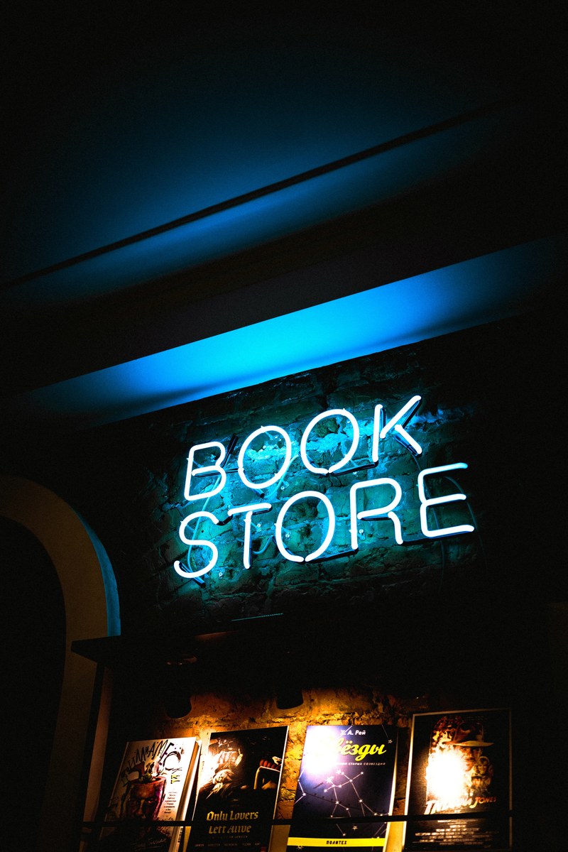 book store books store and sign hd, 4k