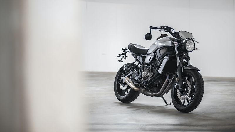 motorcycle, steering wheel, wheels, headlight, 4k