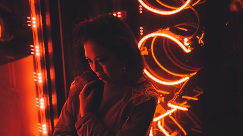 late nights city lights 4k