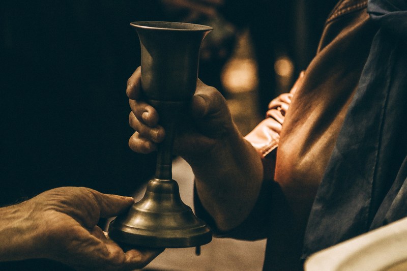 bell goblet metal and brass 4k