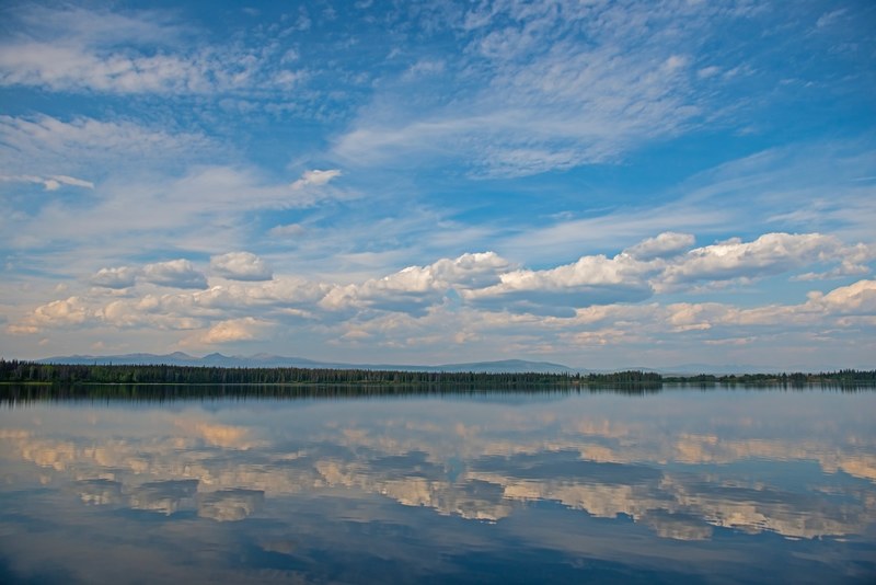 lake sky cloud and reflection 4k