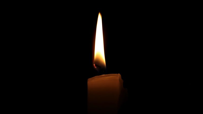 candle, wick, wax, dark background, 4k
