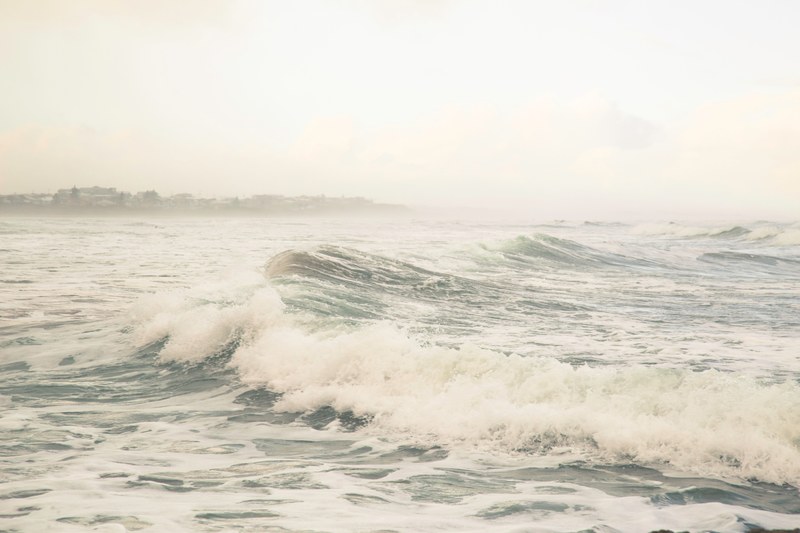 sea foam water and wave 4k