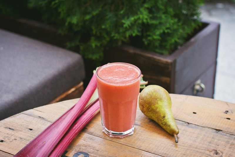 healthy juice pear and fruit 4k