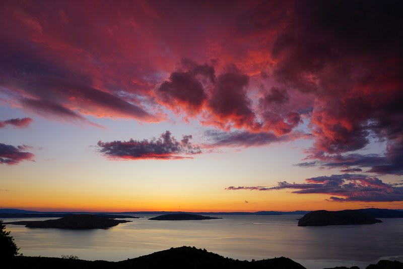 sunset adriatic sea 4k