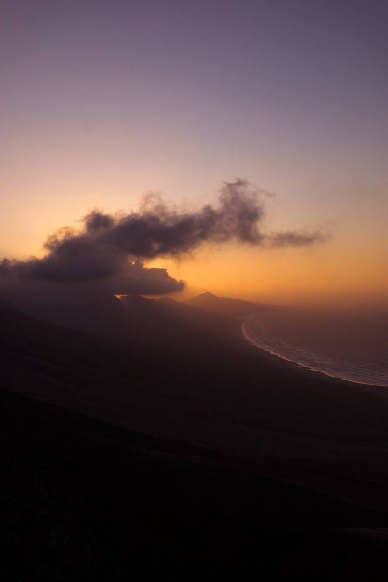 landscape mountain ocean and cloud hd, 4k