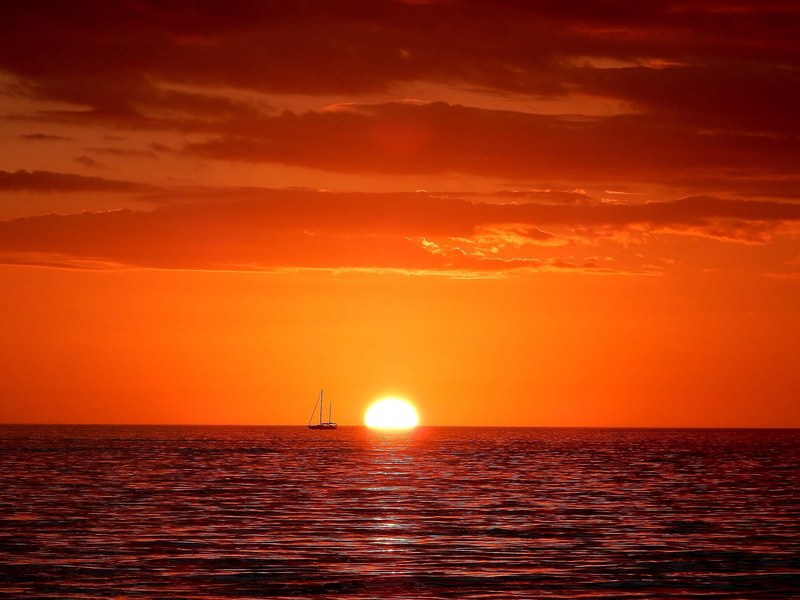 gulf sunset 4k
