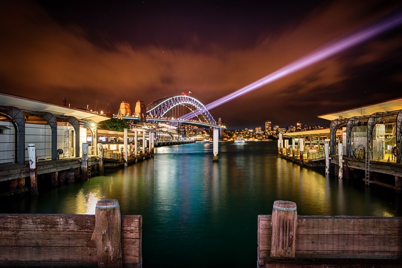 city lights vivid sydney 2017 4k