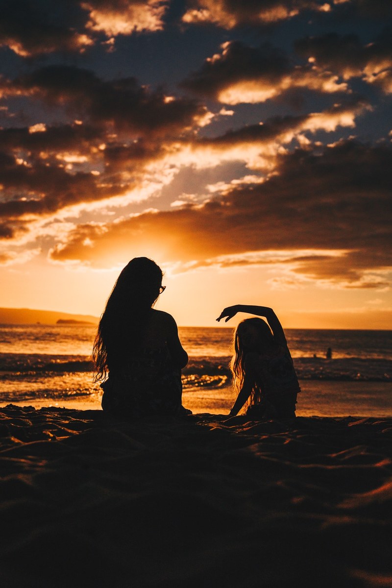 mother sunset 4k