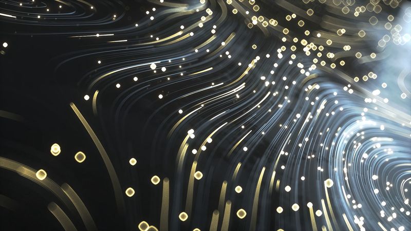 abstraction, sparks, stripes, wavy, 4k