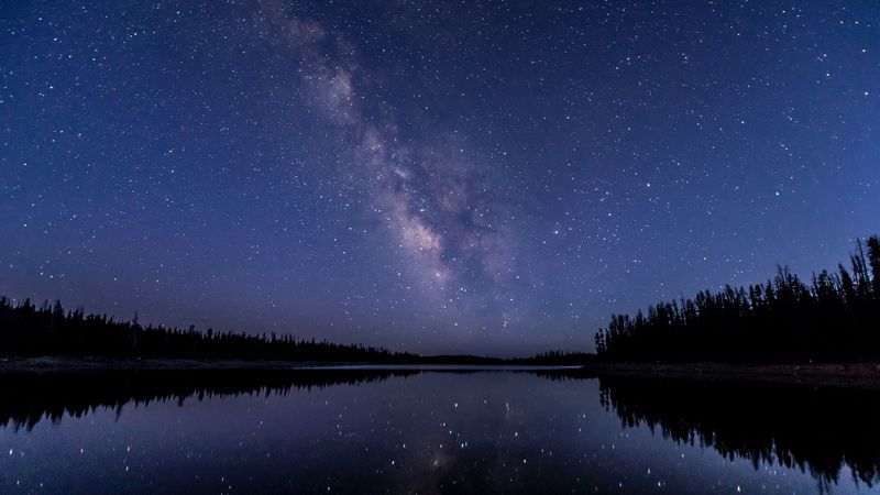 night sky, stars, starry sky, 4k