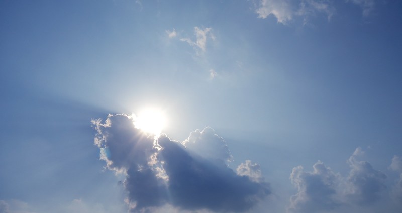 blue sky cloud and sky sun shine 4k