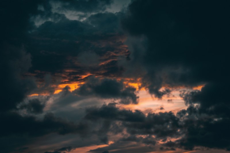 stormy sky in dubrovnik croatia 4k
