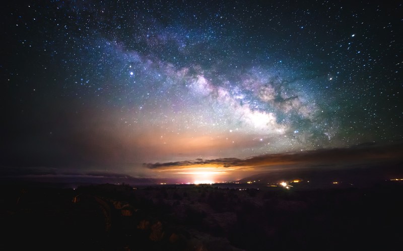 night astrophotography milky way and star 4k