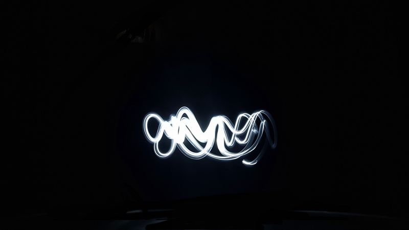 lines, neon, glow, 4k
