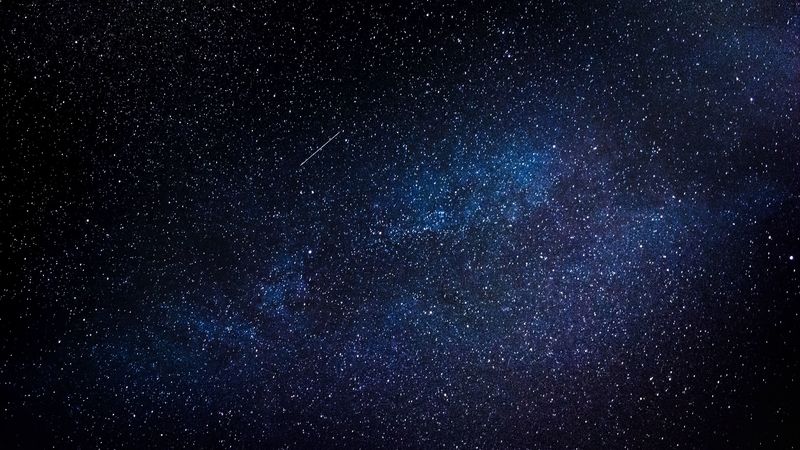starry sky, night, galaxy, glitter, 4k