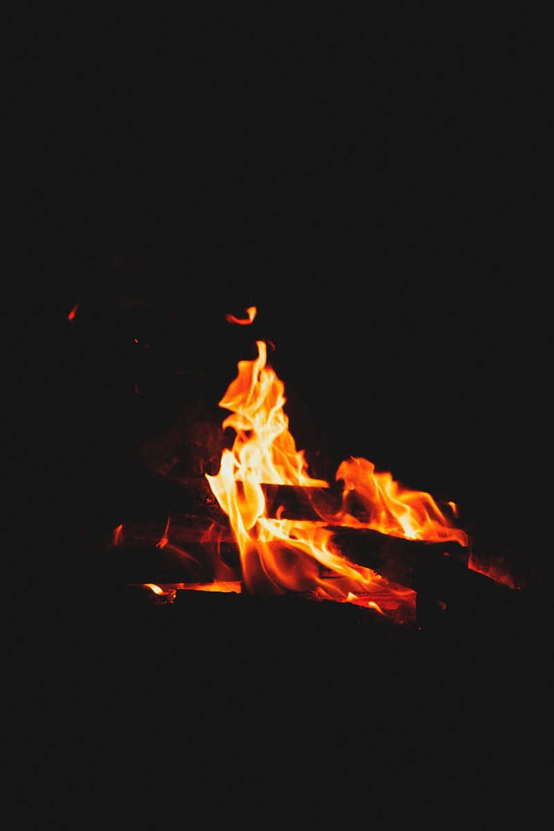 photography wood camp and fire hd, 4k