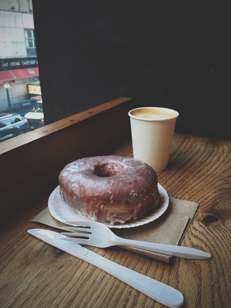 hells kitchen nyc donut and coffee hd, 4k