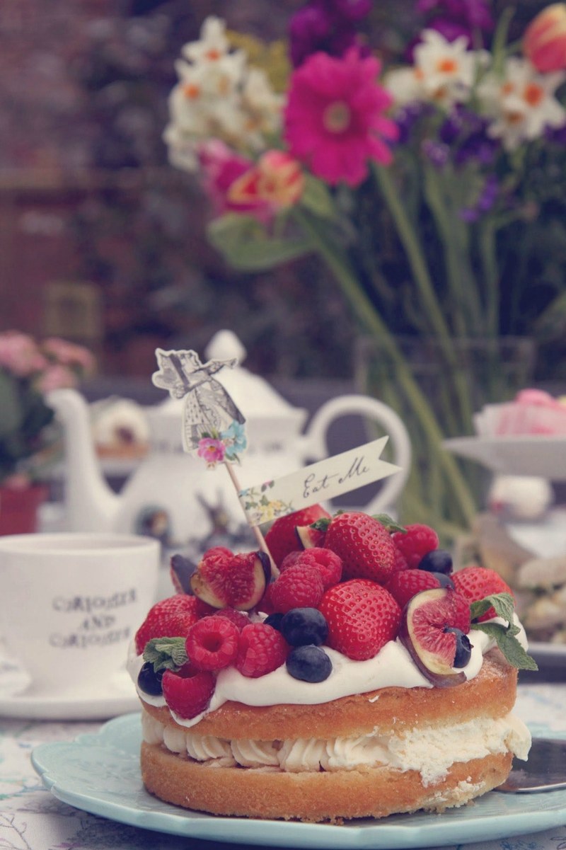 afternoon tea alice in wonderland tea party and cake hd, 4k