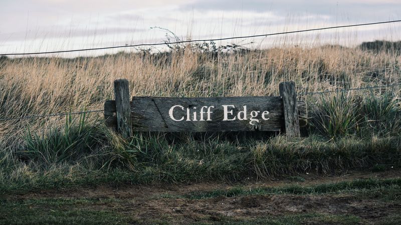 signboard, inscription, field, grass, 4k