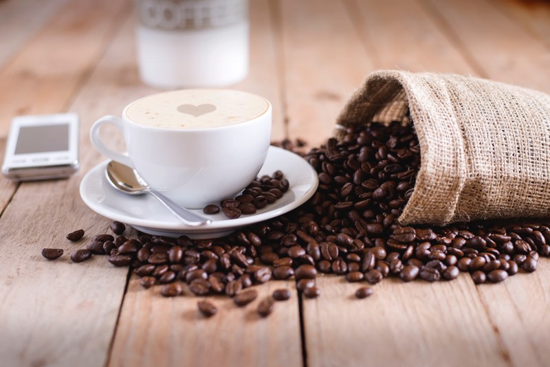 coffee coffee bean table and bean 4k