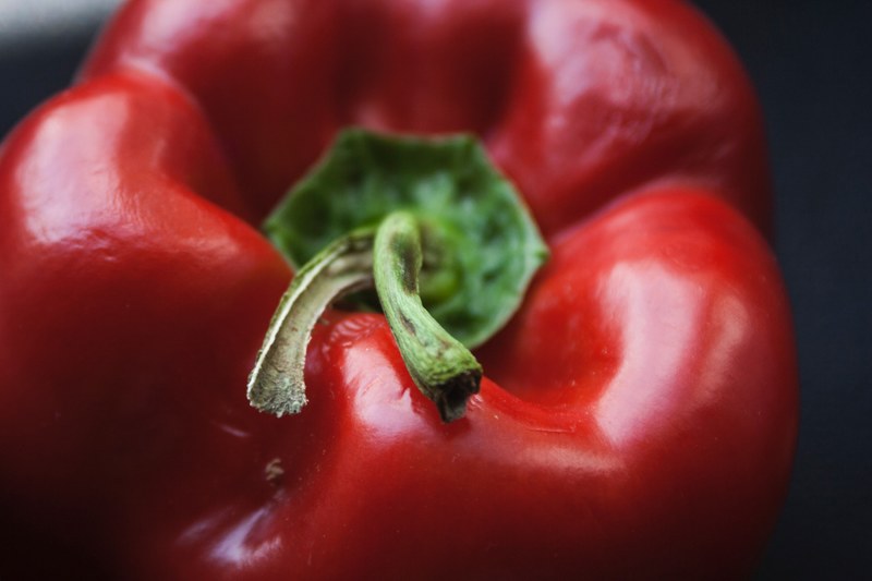macro vegetable jwaniowska and pepper 4k