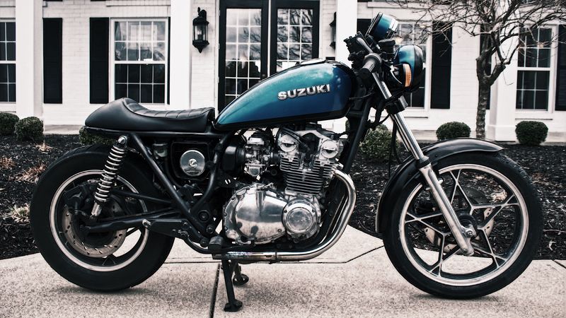motorcycle, rudder, wheel, side view, 4k