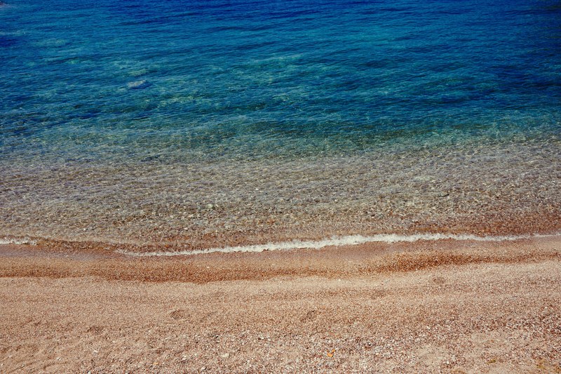 coast wave tan and blue 4k