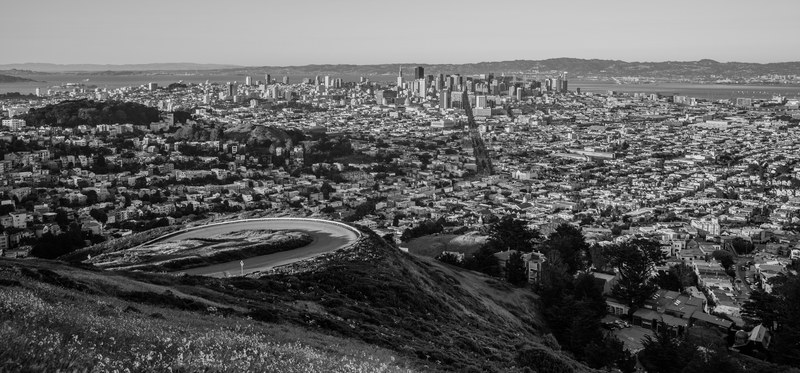 skyscraper skyline view and sky 4k