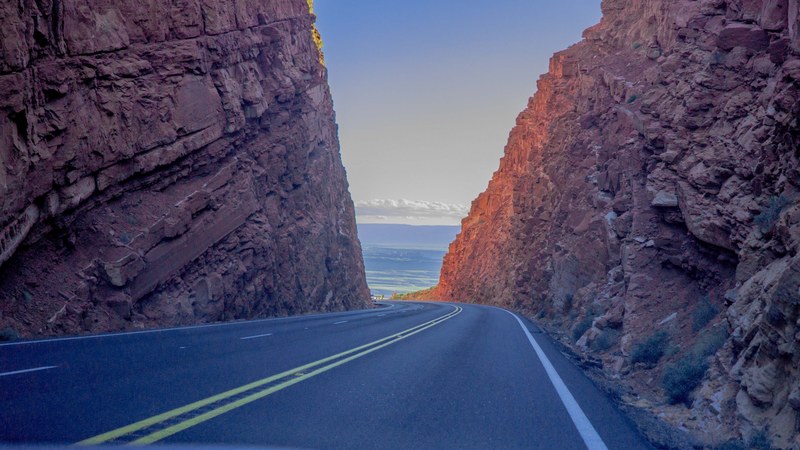 carved cloud clear and road 4k