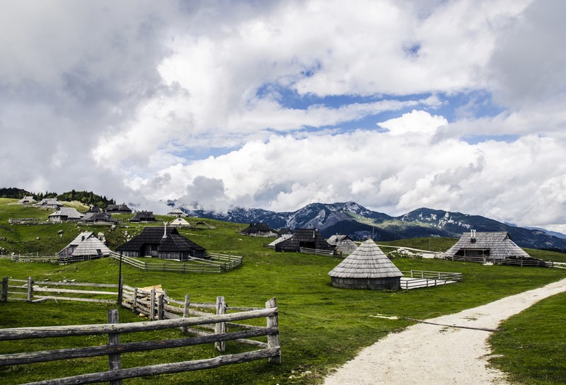 hut village rural and mountain 4k