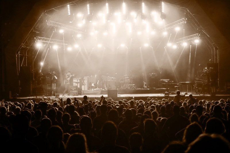 music festival concert blackandwhite and music 4k