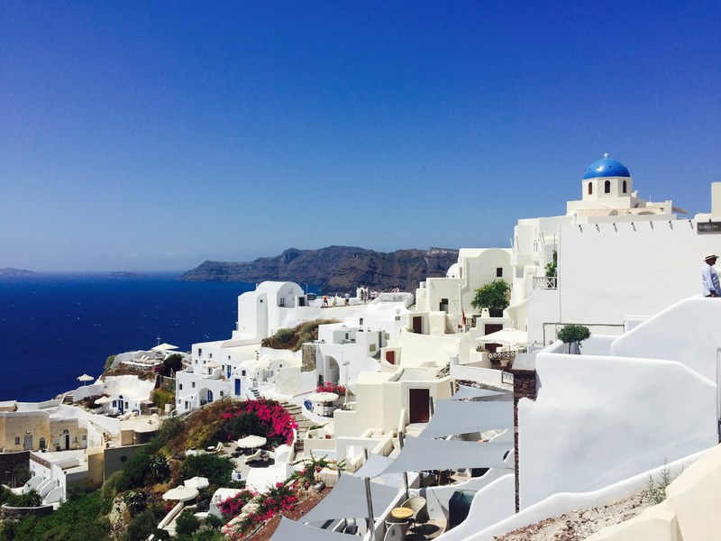 santorini greece 4k