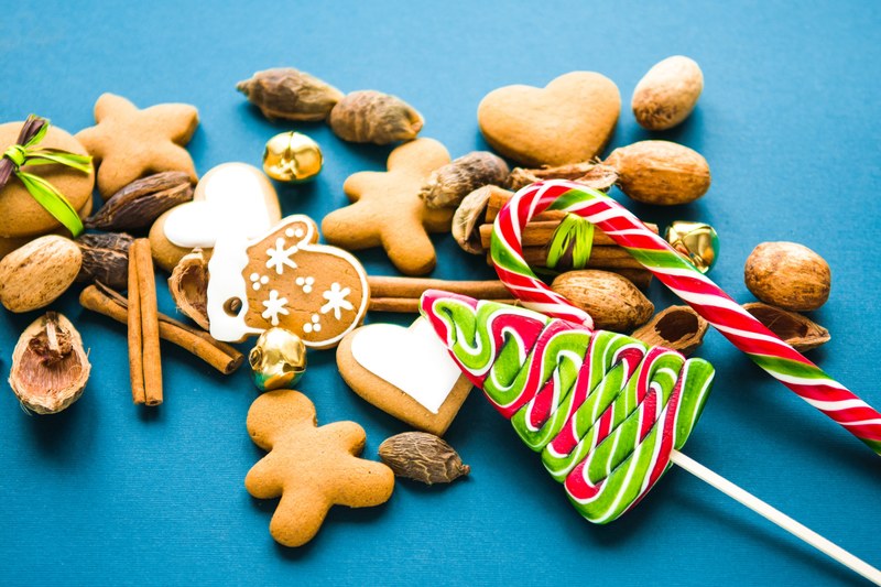gingerbread sweets candy and cookies 4k