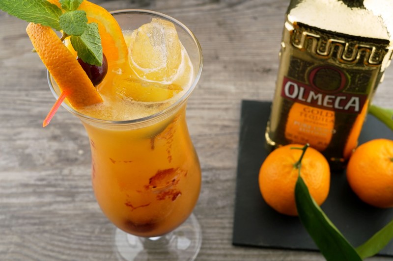 ice cube ice drink orange and drink 4k