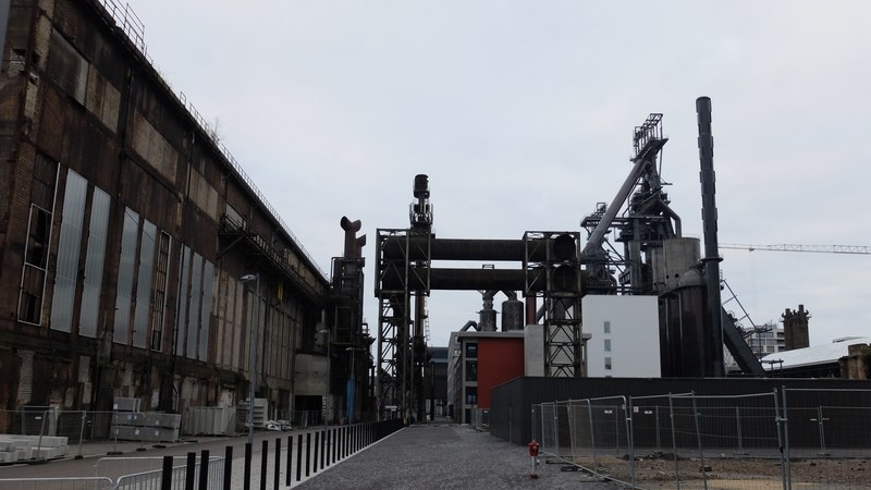 chimney factory and industrial 4k